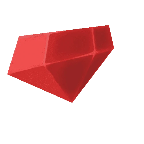 Gem Red Flat Side